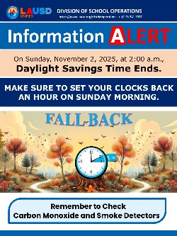 On Sunday Nov. 2 | Daylight Savings Time Ends